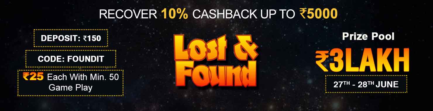 Loss And Found Deposit Cashback Contest