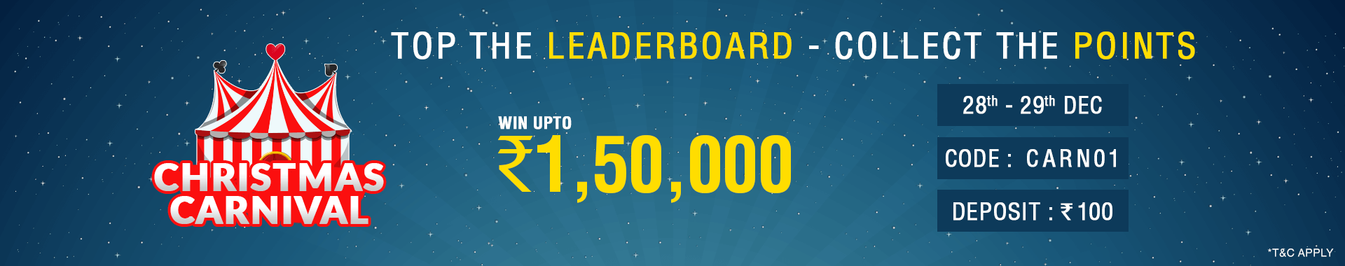 Christmas Carnival Leaderboard Contest