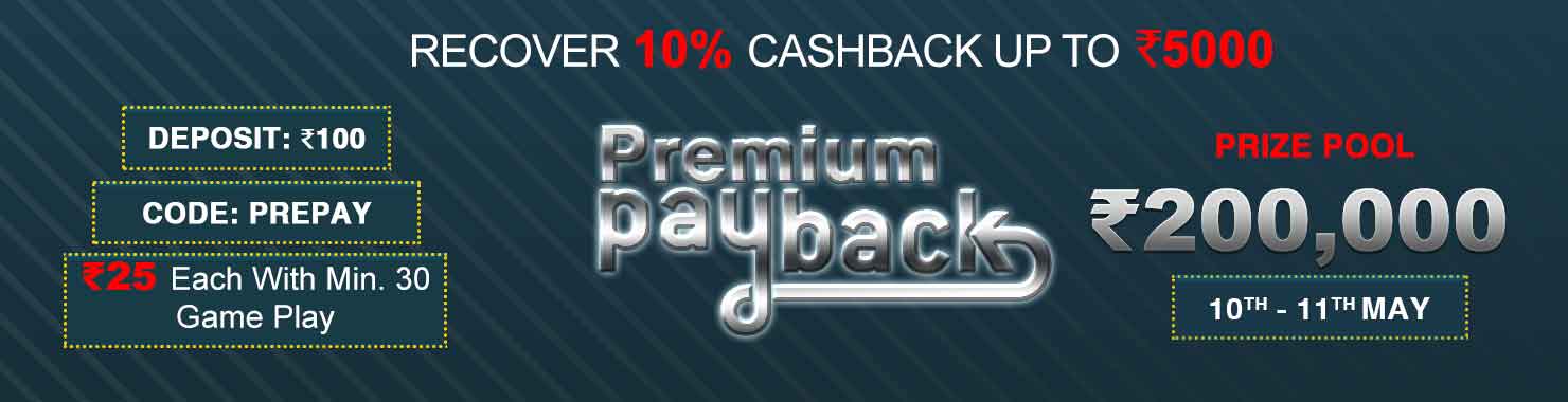 Premium Payback Deposit Cashback