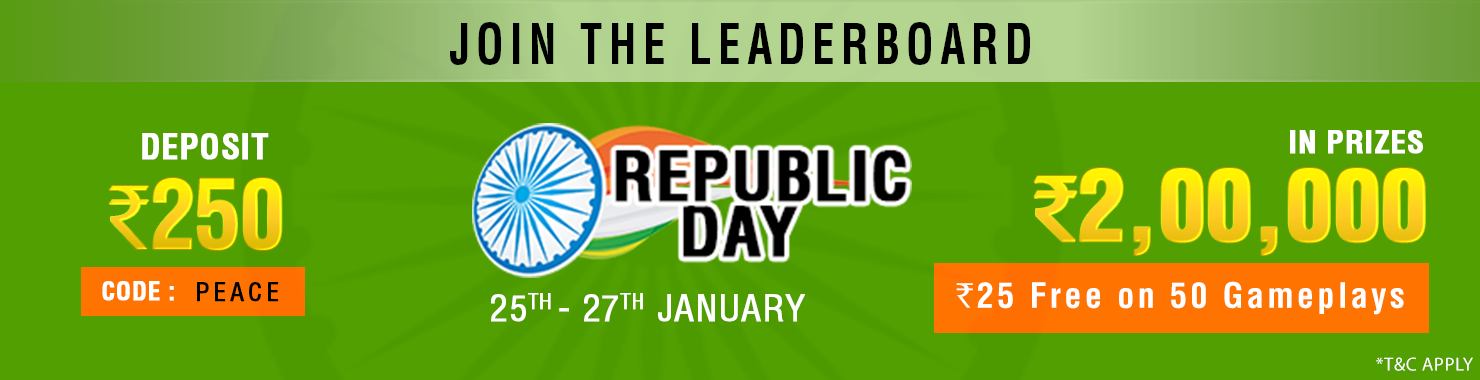 Republic Day Leaderboard Contest 25th to 27th Jan